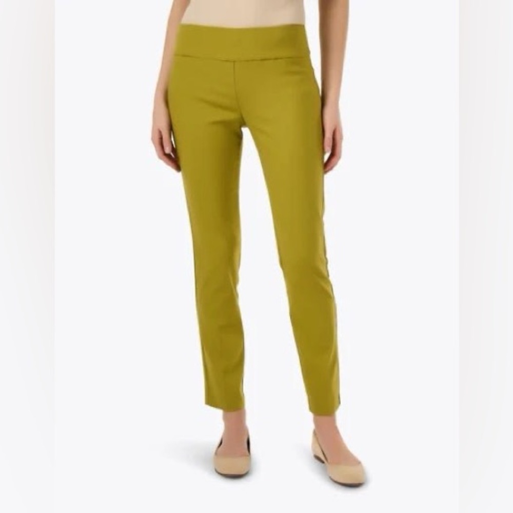 Elliott Lauren Olive Control Stretch Pull-On Ankle Pants